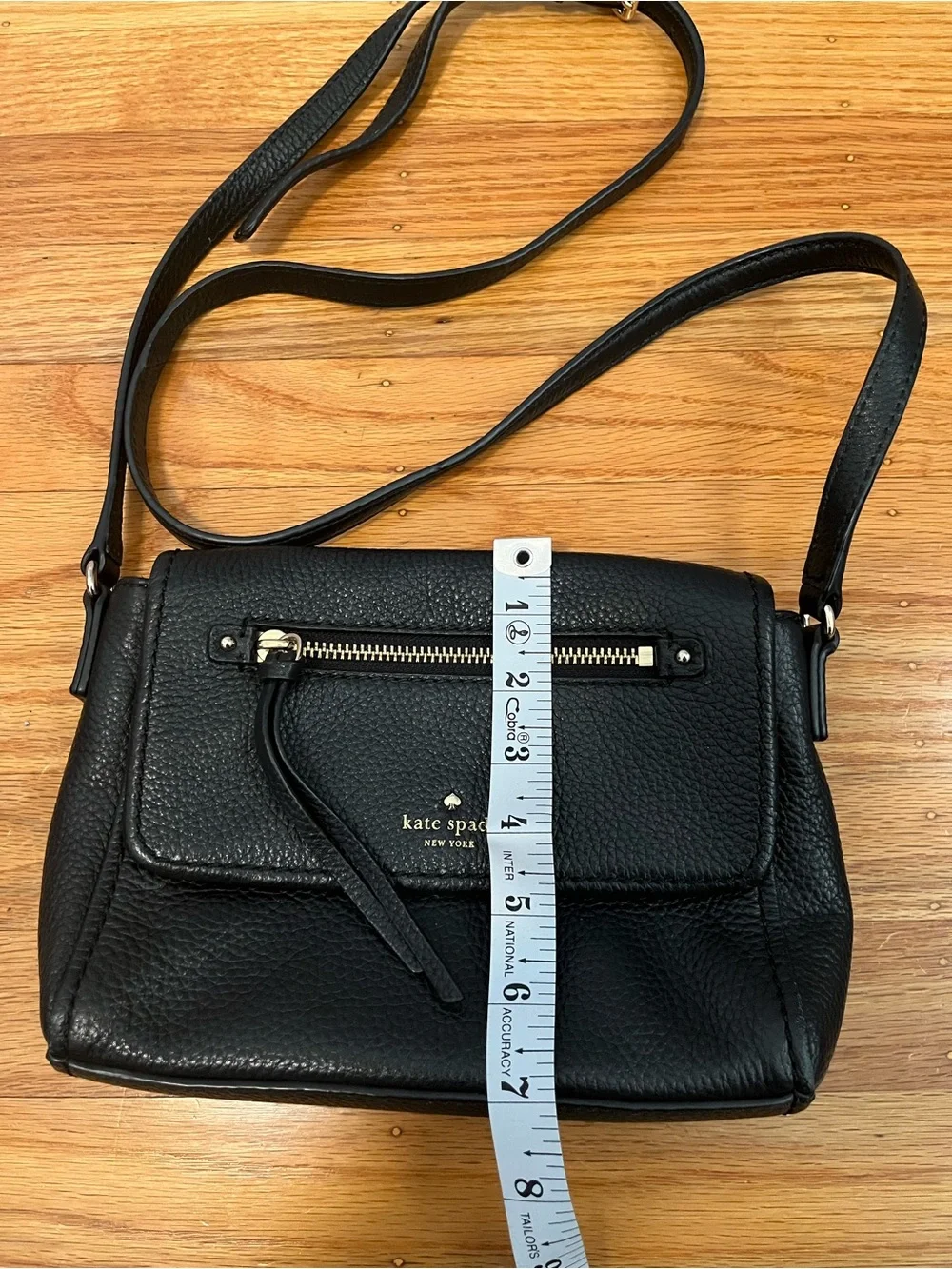 Kate Spade Black Pebbled Leather Crossbody Bag